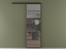 Перегородка Formato вдоль стены 1 створка