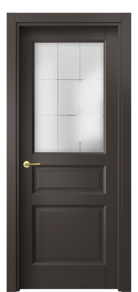 Межкомнатная дверь 1432 МАН Cатинированное стекло лофт. Цвет Матовый антрацит. Материал Гладкая эмаль. Коллекция Galant. Фото. Дверь межкомнатная 1432 МАН Cатинированное стекло лофт. Цвет Матовый антрацит. Материал Гладкая эмаль. Коллекция Galant. Картинка.
