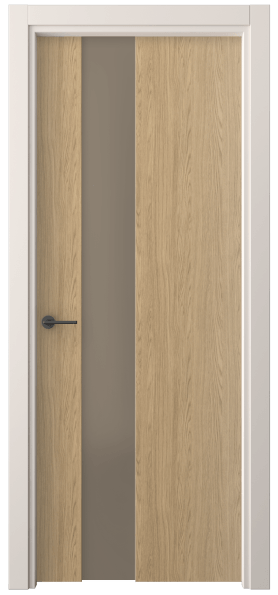 Дверь межкомнатная 4224 ЖМД БР САТ. Цвет Жемчужный дуб. Материал Ламинатин. Коллекция Freedom. Картинка.