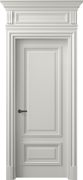 Дверь межкомнатная 7307 МСР . Цвет Матовый серый. Материал Гладкая эмаль. Коллекция Антик. Картинка.