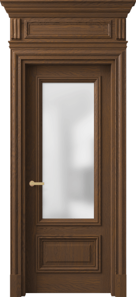 Дверь межкомнатная 7306 ДКШ.М САТ. Цвет Дуб каштановый матовый. Материал Массив дуба матовый. Коллекция Antique. Картинка.