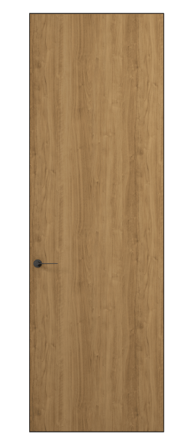 Дверь межкомнатная 0010 АКП ГОР. Цвет Грецкий орех. Материал Ламинатин. Коллекция Planum Pro. Картинка.